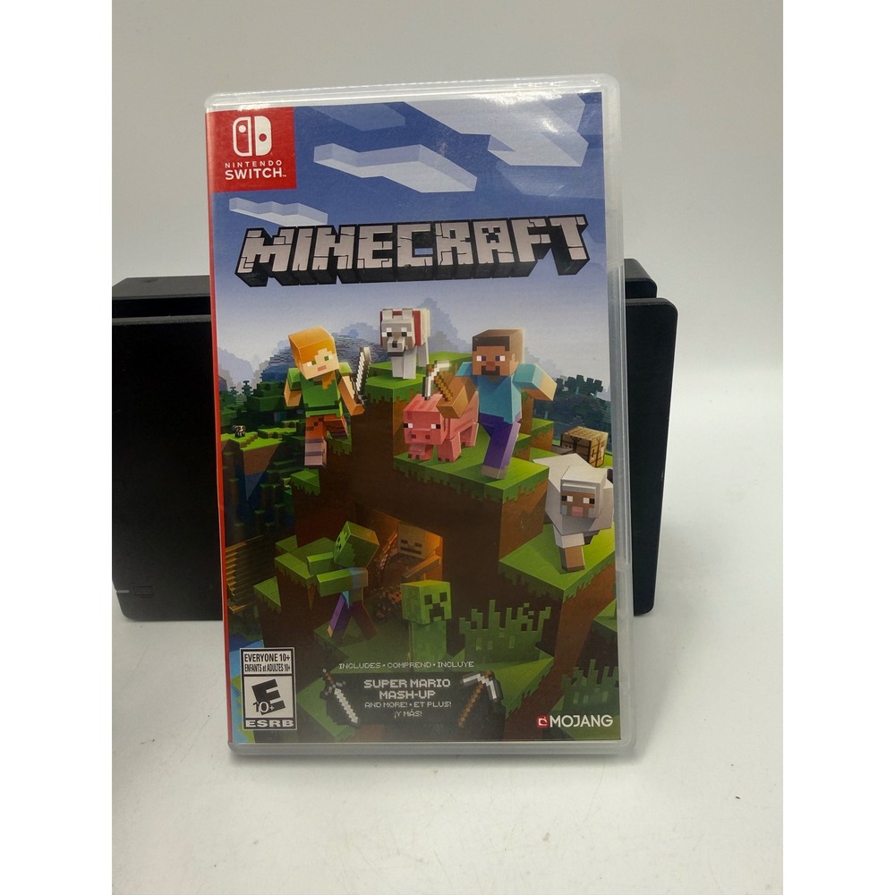 Minecraft Nintendo Switch Video Game with Super Mario Mash-Up Pack Physical Case